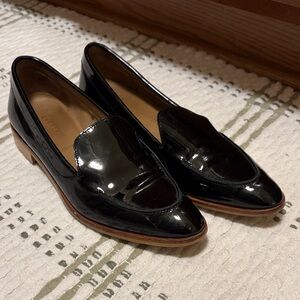 Everlane Black Patent Leather Loafers
